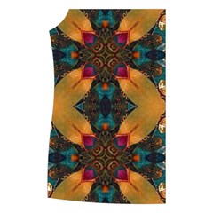 Teal and orange Women s Button Up Vest from ArtsNow.com Front Right