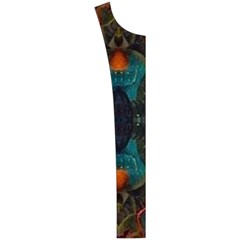 Teal and orange Women s Button Up Vest from ArtsNow.com Button Placket Left