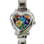 Kaleidoscope Heart Italian Charm Watch