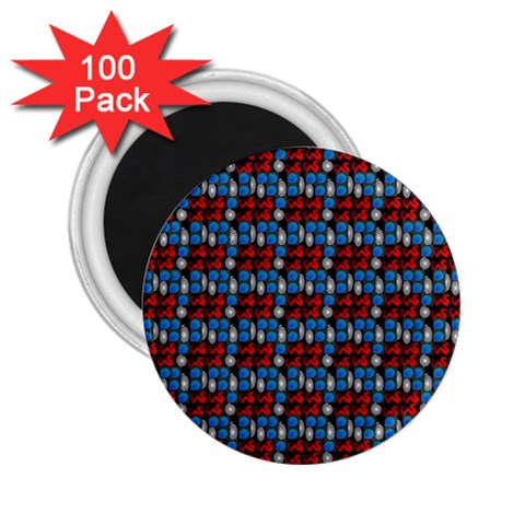 Red And Blue 2.25  Magnets (100 pack)  from ArtsNow.com Front