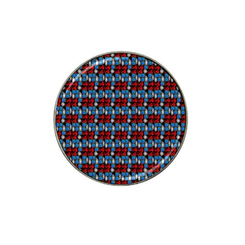 Red And Blue Hat Clip Ball Marker (4 pack) from ArtsNow.com Front