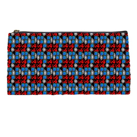 Red And Blue Pencil Case from ArtsNow.com Front