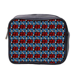 Red And Blue Mini Toiletries Bag (Two Sides) from ArtsNow.com Front
