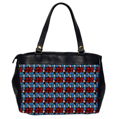 Red And Blue Oversize Office Handbag (2 Sides) from ArtsNow.com Back