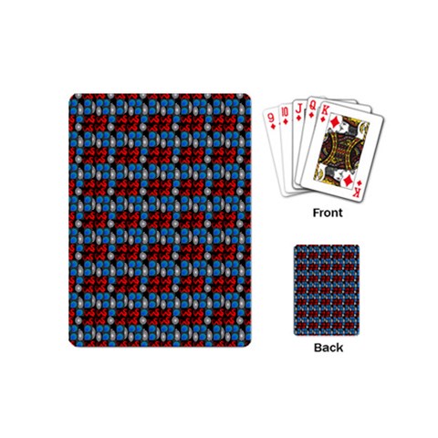 Red And Blue Playing Cards Single Design (Mini) from ArtsNow.com Back