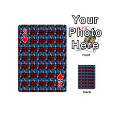 Red And Blue Playing Cards 54 Designs (Mini) from ArtsNow.com Front - Heart2