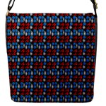 Red And Blue Flap Closure Messenger Bag (S)