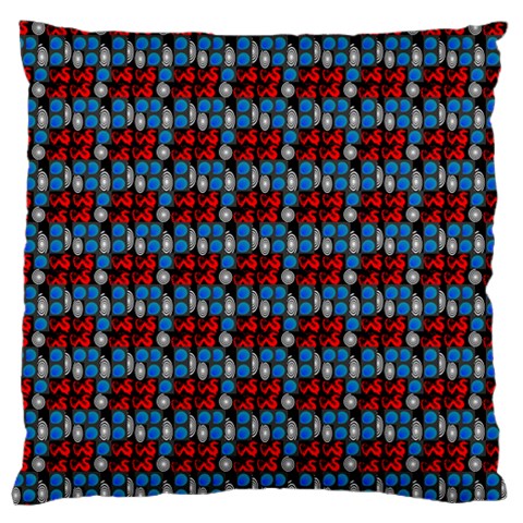 Red And Blue Large Flano Cushion Case (One Side) from ArtsNow.com Front