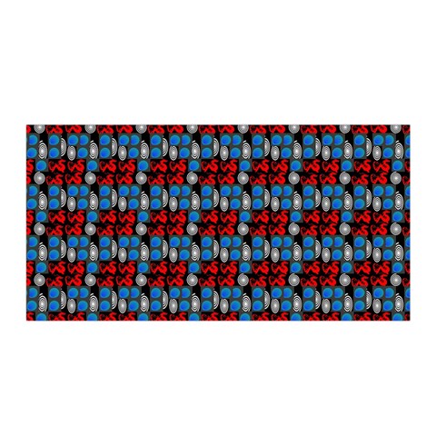 Red And Blue Satin Wrap from ArtsNow.com Front