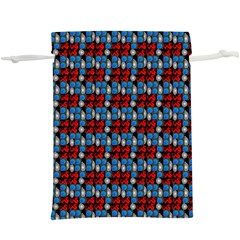 Red And Blue  Lightweight Drawstring Pouch (XL) from ArtsNow.com Front