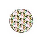 Painted Flowers Hat Clip Ball Marker (4 pack)