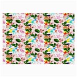 Painted Flowers Large Glasses Cloth (2 Sides)