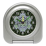 Calm In The Flower Forest Of Tranquility Ornate Mandala Travel Alarm Clock