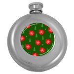 Christmas 001 Round Hip Flask (5 oz)