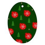 Christmas 001 Oval Ornament (Two Sides)