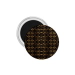 Luxury Golden Oriental Ornate Pattern 1.75  Magnets