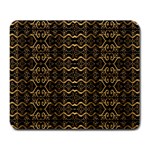 Luxury Golden Oriental Ornate Pattern Large Mousepads