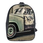 Abandoned Old Car Photo School Bag (Large)