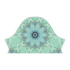 Mint floral pattern Short Sleeve V Left Sleeve