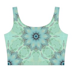 Mint floral pattern Midi Sleeveless Dress from ArtsNow.com Top Back