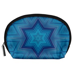 Blue star Accessory Pouch (Large) from ArtsNow.com Front