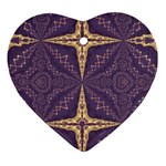 Purple and gold Ornament (Heart)