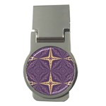 Purple and gold Money Clips (Round) 