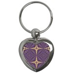 Purple and gold Key Chain (Heart)
