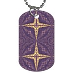 Purple and gold Dog Tag (One Side)