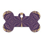 Purple and gold Dog Tag Bone (One Side)