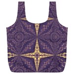 Purple and gold Full Print Recycle Bag (XL)