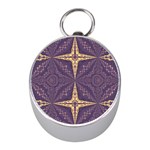 Purple and gold Mini Silver Compasses
