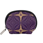 Purple and gold Accessory Pouch (Small)