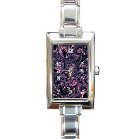 Mad Hatter Rectangle Italian Charm Watch from ArtsNow.com Front