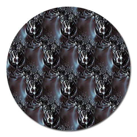 Black Pearls Magnet 5  (Round) from ArtsNow.com Front