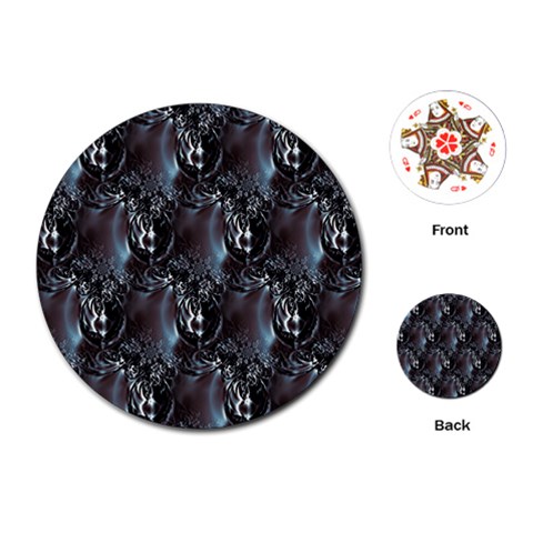 Black Pearls Playing Cards Single Design (Round) from ArtsNow.com Front