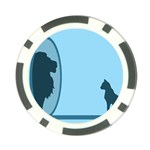 Cat Mirror Lion Poker Chip Card Guard