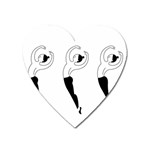 Classical Ballet Dancers Heart Magnet