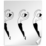 Classical Ballet Dancers Canvas 8  x 10 