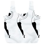 Classical Ballet Dancers Full Print Recycle Bag (XL)