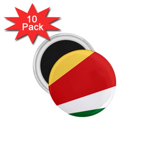 Seychelles flag 1.75  Magnets (10 pack)  from ArtsNow.com Front