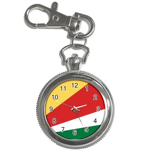 Seychelles flag Key Chain Watches from ArtsNow.com Front