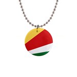 Seychelles flag 1  Button Necklace