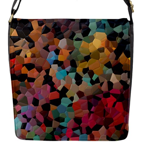 Mosaic pieces                                                    Flap Closure Messenger Bag (S) from ArtsNow.com Front