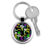 Drawn squares                                                     Key Chain (Round)
