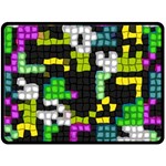 Drawn squares                                                    Fleece Blanket