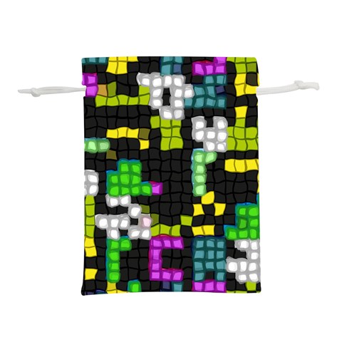 Drawn squares                                                 Lightweight Drawstring Pouch (L) from ArtsNow.com Front