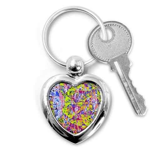 Green blue texture                                                      Key Chain (Heart) from ArtsNow.com Front