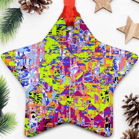 Green blue texture                                                      Ornament (Star) from ArtsNow.com Front