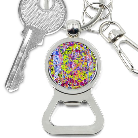 Green blue texture                                                      Bottle Opener Key Chain from ArtsNow.com Front